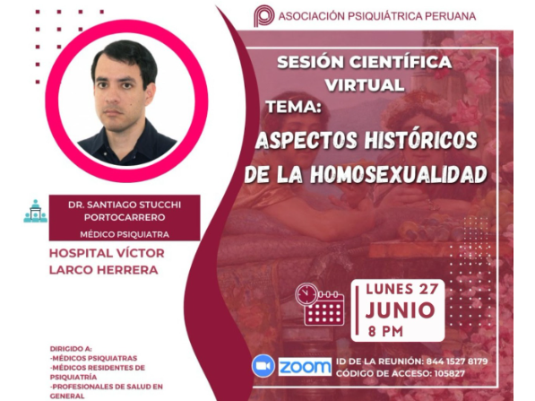 Aspectos históricos de la homosexualidad. Sesión científica virtual