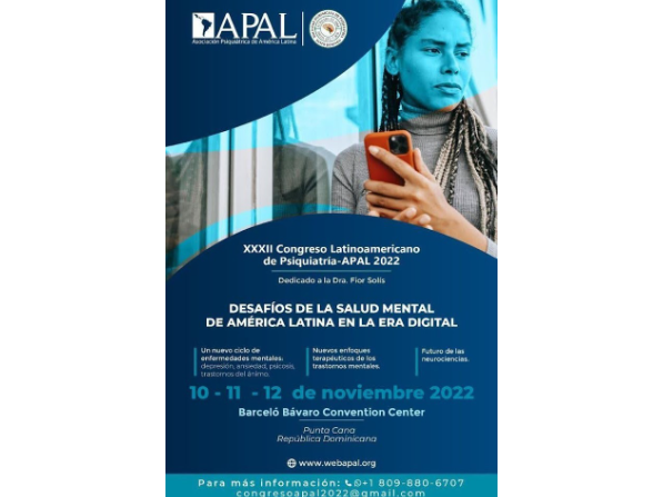 XXXII Congreso Latinoamericano de Psiquiatría será en noviembre en Punta Cana